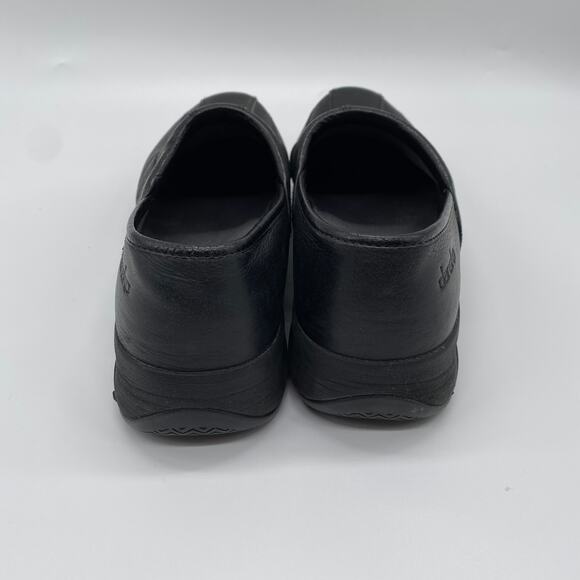 Dansko Women’s Shaina Black Tumbled Pull Up Slip On Size 41 Clog Slip Resistant - Picture 3 of 9